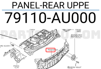 Nissan 79110AU000 PANEL-REAR UPPE