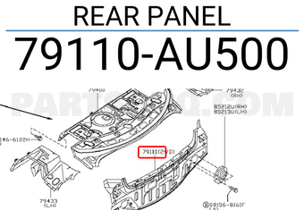 Nissan 79110AU500 REAR PANEL