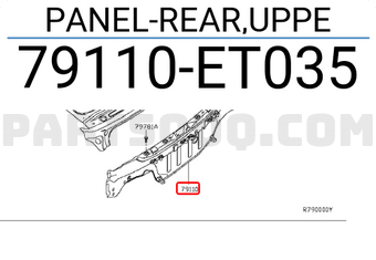 Nissan 79110ET035 PANEL-REAR,UPPE