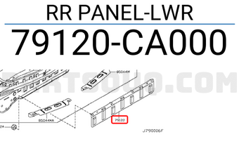 Nissan 79120CA000 RR PANEL-LWR