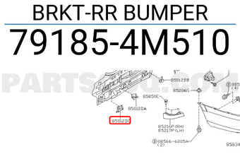 Nissan 791854M510 BRKT-RR BUMPER