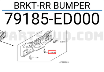 Nissan 79185ED000 BRKT-RR BUMPER