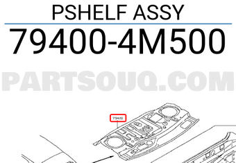 Nissan 794004M500 PSHELF ASSY