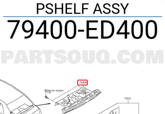 Nissan 79400ED400 PSHELF ASSY