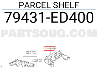 Nissan 79431ED400 PARCEL SHELF