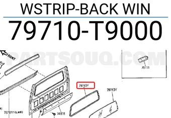 Nissan 79710T9000 WSTRIP-BACK WIN