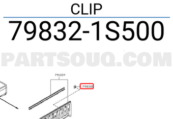 Nissan 798321S500 CLIP