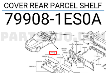 Nissan 799081ES0A COVER REAR PARCEL SHELF