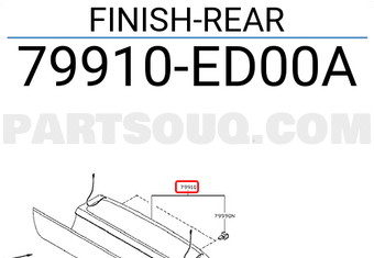 Nissan 79910ED00A FINISH-REAR