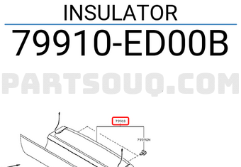 Nissan 79910ED00B INSULATOR