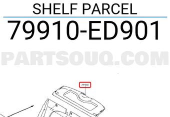 Nissan 79910ED901 SHELF PARCEL