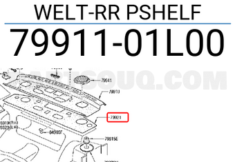 Nissan 7991101L00 WELT-RR PSHELF