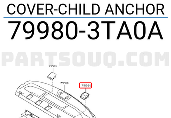 Nissan 799803TA0A COVER-CHILD ANCHOR