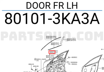 Nissan 801013KA3A DOOR FR LH