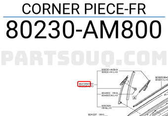 Nissan 80230AM800 CORNER PIECE-FR