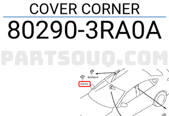 Nissan 802903RA0A COVER CORNER