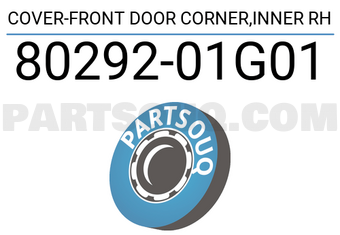Nissan 8029201G01 COVER-FRONT DOOR CORNER,INNER RH