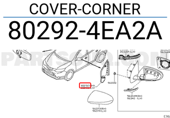 Nissan 802924EA2A COVER-CORNER