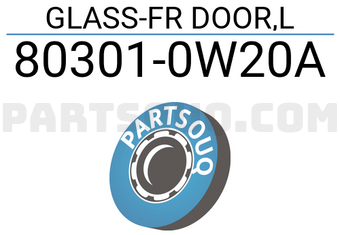 Nissan 803010W20A GLASS-FR DOOR,L