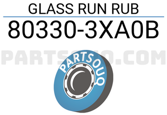 Nissan 803303XA0B GLASS RUN RUB