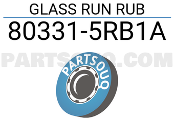 Nissan 803315RB1A GLASS RUN RUB