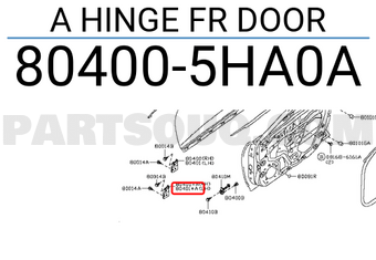 Nissan 804005HA0A A HINGE FR DOOR