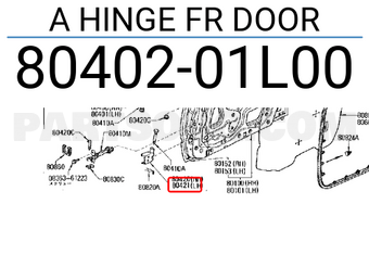 Nissan 8040201L00 A HINGE FR DOOR