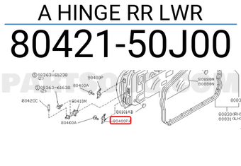 Nissan 8042150J00 A HINGE RR LWR