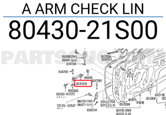 Nissan 8043021S00 A ARM CHECK LIN