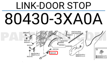 Nissan 804303XA0A LINK-DOOR STOP
