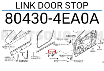 Nissan 804304EA0A LINK DOOR STOP