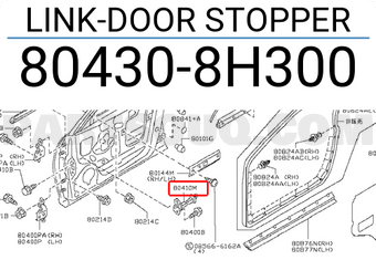 Nissan 804308H300 LINK-DOOR STOPPER