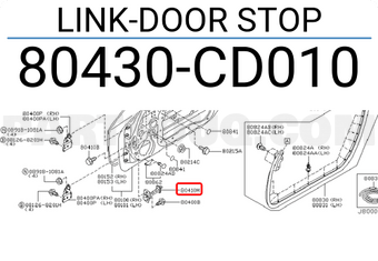 Nissan 80430CD010 LINK-DOOR STOP