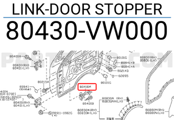 Nissan 80430VW000 LINK-DOOR STOPPER