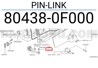 Nissan 804380F000 PIN-LINK