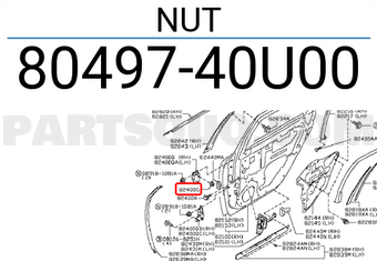 Nissan 8049740U00 NUT