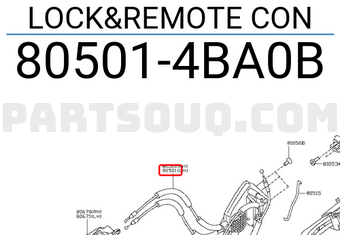 Nissan 805014BA0B LOCK&REMOTE CON