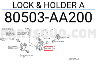 Nissan 80503AA200 LOCK & HOLDER A