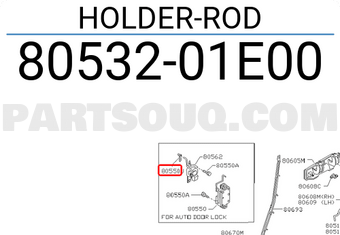 Nissan 8053201E00 HOLDER-ROD