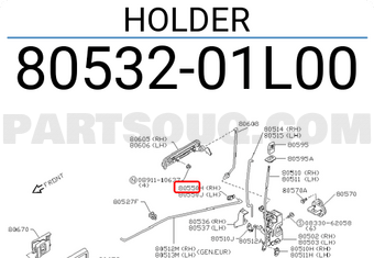 Nissan 8053201L00 HOLDER