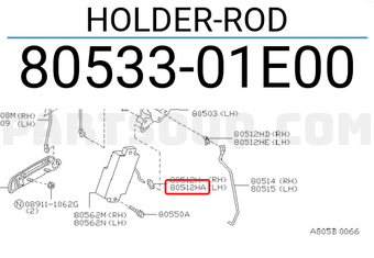 Nissan 8053301E00 HOLDER-ROD