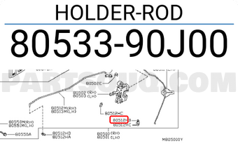 Nissan 8053390J00 HOLDER-ROD