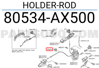 HOLDER-ROD 80534AX500 | Nissan Parts | PartSouq
