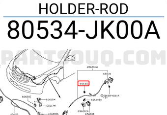 Nissan 80534JK00A HOLDER-ROD