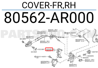 Nissan 80562AR000 COVER-FR,RH