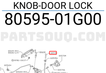 Nissan 8059501G00 KNOB-DOOR LOCK