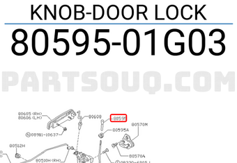 Nissan 8059501G03 KNOB-DOOR LOCK