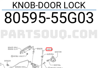 Nissan 8059555G03 KNOB-DOOR LOCK