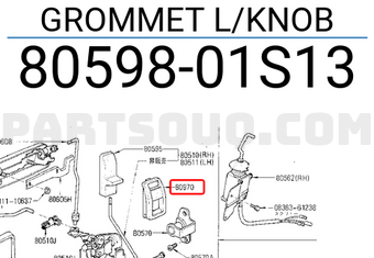 Nissan 8059801S13 GROMMET L/KNOB