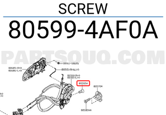 Nissan 805994AF0A SCREW